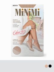 calz. EDEN 20 носки (имитация подследника хлопок) Minimi Носки Nero (Черный);Caramello (Бежевый)