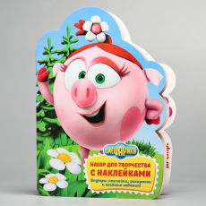 4385299 Набор для творчества с наклейками «Нюша», СМЕШАРИКИ, 14 листов