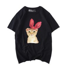 Хлопковая футболка с котёнком, 7 расцветок