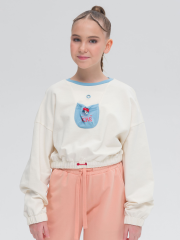 GFNY5318/2 Толстовка для девочек Молочный(28) Pelican
