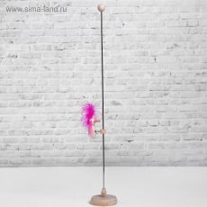 423650 Игрушка «Цветной дятел на стволе», цвета МИКС