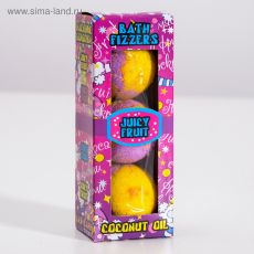 4719610 Набор бурлящих шаров Spa by Lara Juicy fruti с кокосовым маслом, (40 г*3 шт)