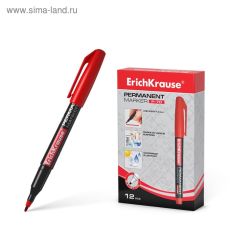 1089561 Маркер перманентный 1.0 мм Erich Krause P-70 красный