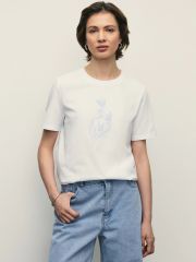 514772 ZARINA Футболка белый