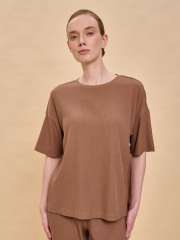 PFT6944 Футболка женская Коричневый(17) Pelican