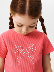 20220510173 Футболка детская для девочек Svirel розовый ACOOLA Kids