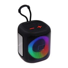 9940375 Портативная колонка A80, 8 Вт, 1200 мАч, подсветка, micro SD, чёрная