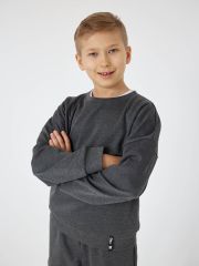 447954 BATIK Свитшот Серый меланж