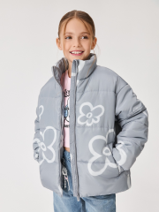 20240650004 Куртка детская для девочек Sforza серый ACOOLA Kids