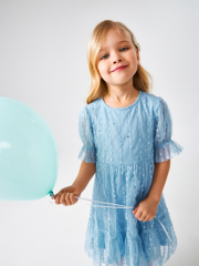 20230200019 Платье детское для девочек Garden голубой ACOOLA Kids