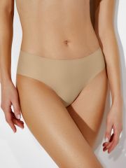 1. OmD 2211B Invisible Slip (термоклеевая обработка края), PA Omsa Трусы Nudo (Бежевый)