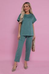 К12791-21М Костюм (Блуза+Брюки) LADY TAIGA Мятный