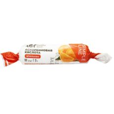 Аскорбиновая кислота АВС Healthy Food со вкусом апельсина 10 таблеток 30 g