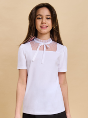 GFTS7191 Джемпер для девочек Белый(2) Pelican
