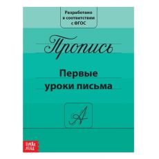 2195526 Прописи «Первые уроки письма», 20 стр.