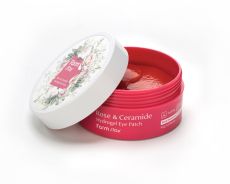 Гидрогелевые патчи для глаз FarmStay Rose & Ceramide Hydrogel Eye Patch с экстрактом дамасской розы и керамидами 60 шт