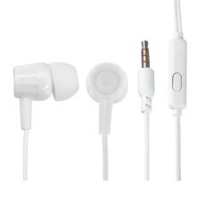 Наушники Krutoff HF-J69, вакуумные, микрофон, 106 дБ, 16 Ом, 3.5 мм, 1 м, белые 4654281