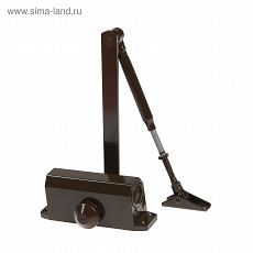 3937419 Доводчик дверной TUNDRA D25BR, до 25 кг, коричневый