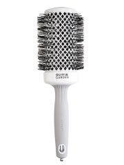 Olivia Garden Термобрашинг для укладки волос / Expert Blowout Shine White & Grey, 55 мм, бело-серый