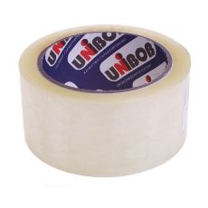 584581 Клейкая лента UNIBOB 48мм*66м 45 мкм, прозрачная, индивидуальная упаковка