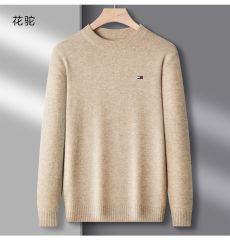 Шерстяной свитер Tommy, 6 расцветок, с круглым вырезом