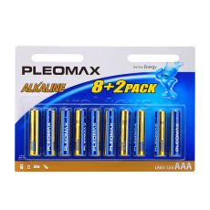 Батарейки алкалиновые PLEOMAX LR03-8+2 BL10