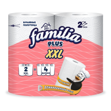 Полотенца бумажные Familia XXL 2 слоя, 2 шт