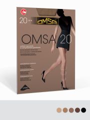 OMSA 20 NEW Omsa Колготки Caramello (Бежевый);Lola (Коричневый);Nero (Черный);Daino (Бежевый);Fumo (Серый)