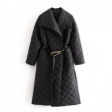 Стёганое пальто ZARA
