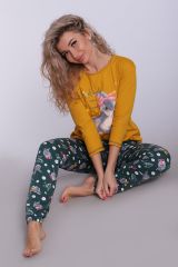 500401 Натали Костюм темно-зеленый