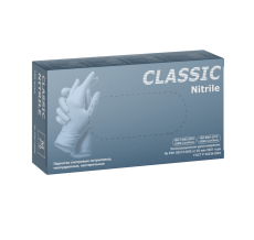 Перчатки нитриловые голубые ZP Classic Nitrile размер S, 100 шт. (50 пар)