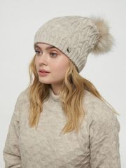 Шапка женская 202-8336 св.беж VAY