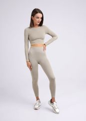 452107 CLEVER Лосины св.серый