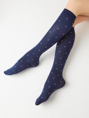 gamb. MICRO POIS 70 гольфы (горошек) Minimi Гольфы Blu Scuro (Синий)