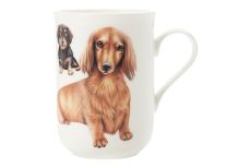 Кружка, 300 мл, фарфор F, белая, Такса, Pets, 54377