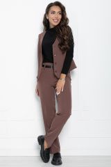 К10998 Костюм (Жилет+Брюки) LADY TAIGA Коричневый