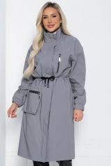 Б12486-7 Плащ LADY TAIGA Серый