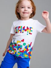 12412908 PLAYTODAY Фуфайка белый,разноцветный