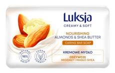 031711 Luksja Creamy Крем-мыло кусковое Миндаль и масло Ши, 90гр