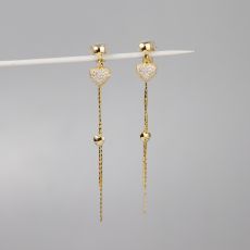 Серьги клипсы Арт. 3V-5422-Y