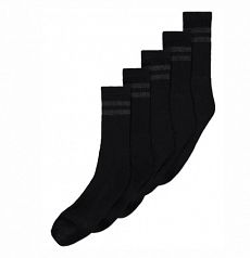 Black Cushion Sole Sports Socks 5 Pack