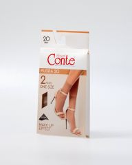 CONTE PUDRA (2 пары) Conte elegant Носки natural;bronz;nero