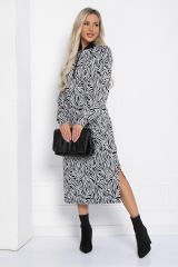 481602 LT Collection Платье чёрно-белый