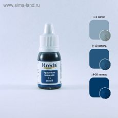 4225340 Краситель пищевой кондитерский гелевый Kreda Decor, синий, 10 г