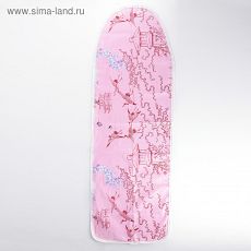 798906 Чехол для гладильной доски 129×40 см, хлопок, рисунок МИКС