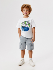 20120550011 Шорты джинсовые детские для мальчиков Annone светло-голубой ACOOLA Kids
