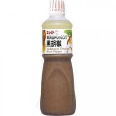 076213 KEWPIE Дрессинг c черным перцем и мякотью Gudakusan Black Pepper 1л