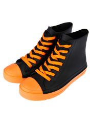 12411409 Ботинки черный,оранжевый PLAYTODAY