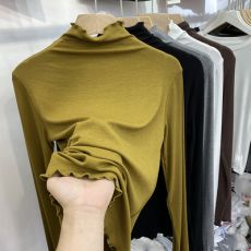 Осенняя хлопковая эластичная футболка