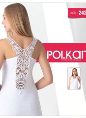 2421 Женская майка Polkan Белый